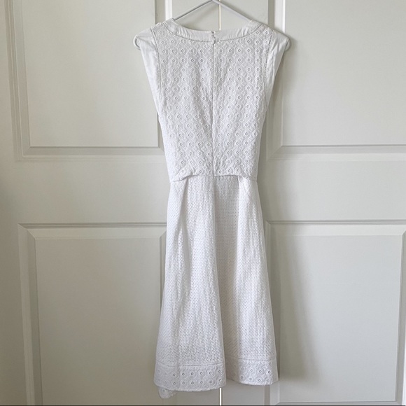 CAbi Lizzie White Eyelet Front Tie Dress #5106 - Picture 13 of 16